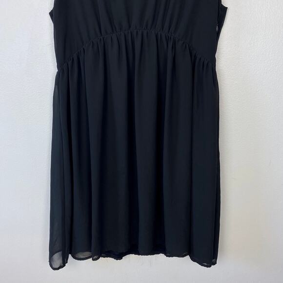 Pins and Needles Empire Waist Dress Black Babydoll Little Black Dress Medium - Picture 3 of 8